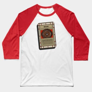 Shield Trading Card - Role Playing Game Baseball T-Shirt